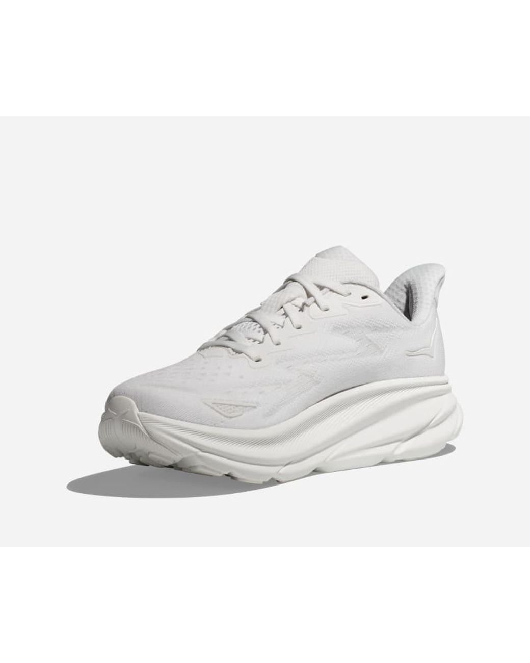 Hoka One One White Clifton 9 for men
