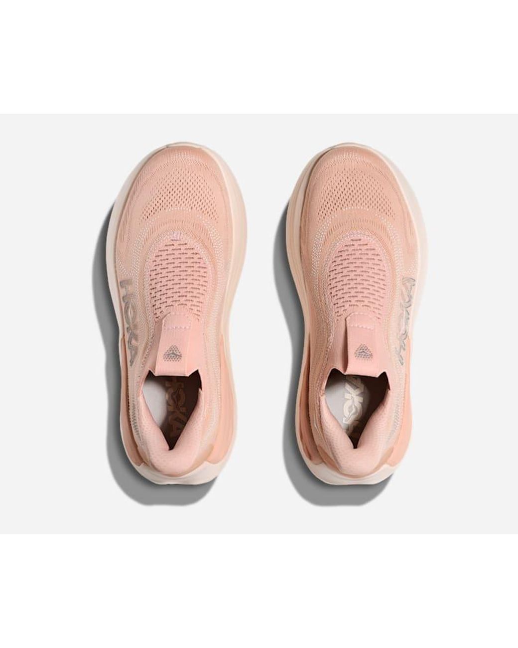 Hoka One One Pink Skyward Laceless Recovery Shoes