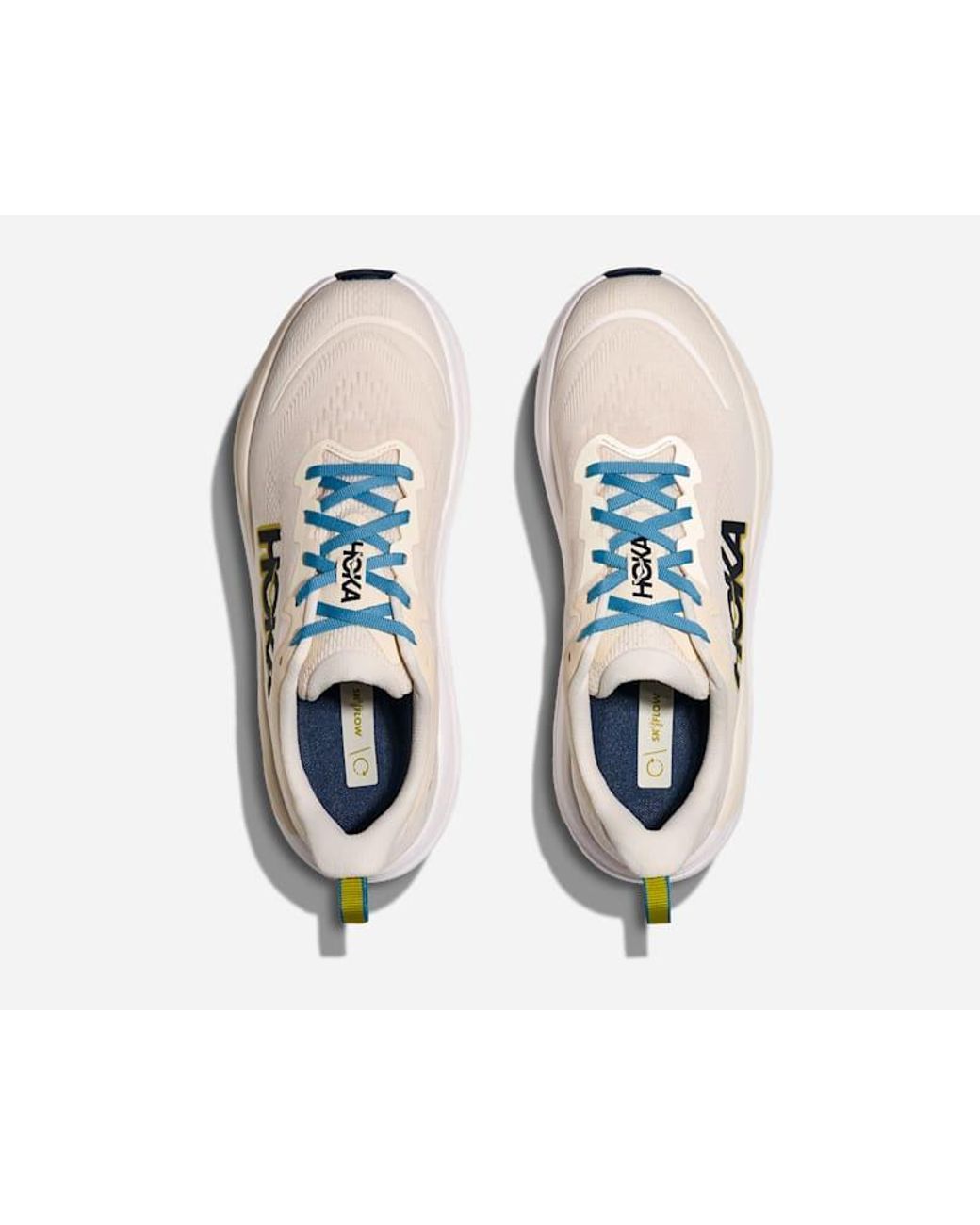 Hoka One One White Skyflow Road Running Shoes for men