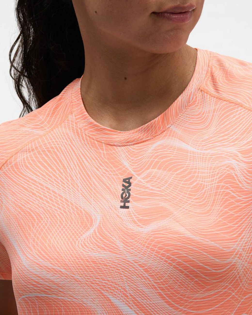 Hoka One One Red Everyrun Short Sleeve Top