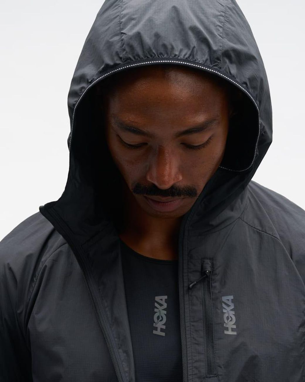 Hoka One One Blue Skyflow Wind Jacket for men