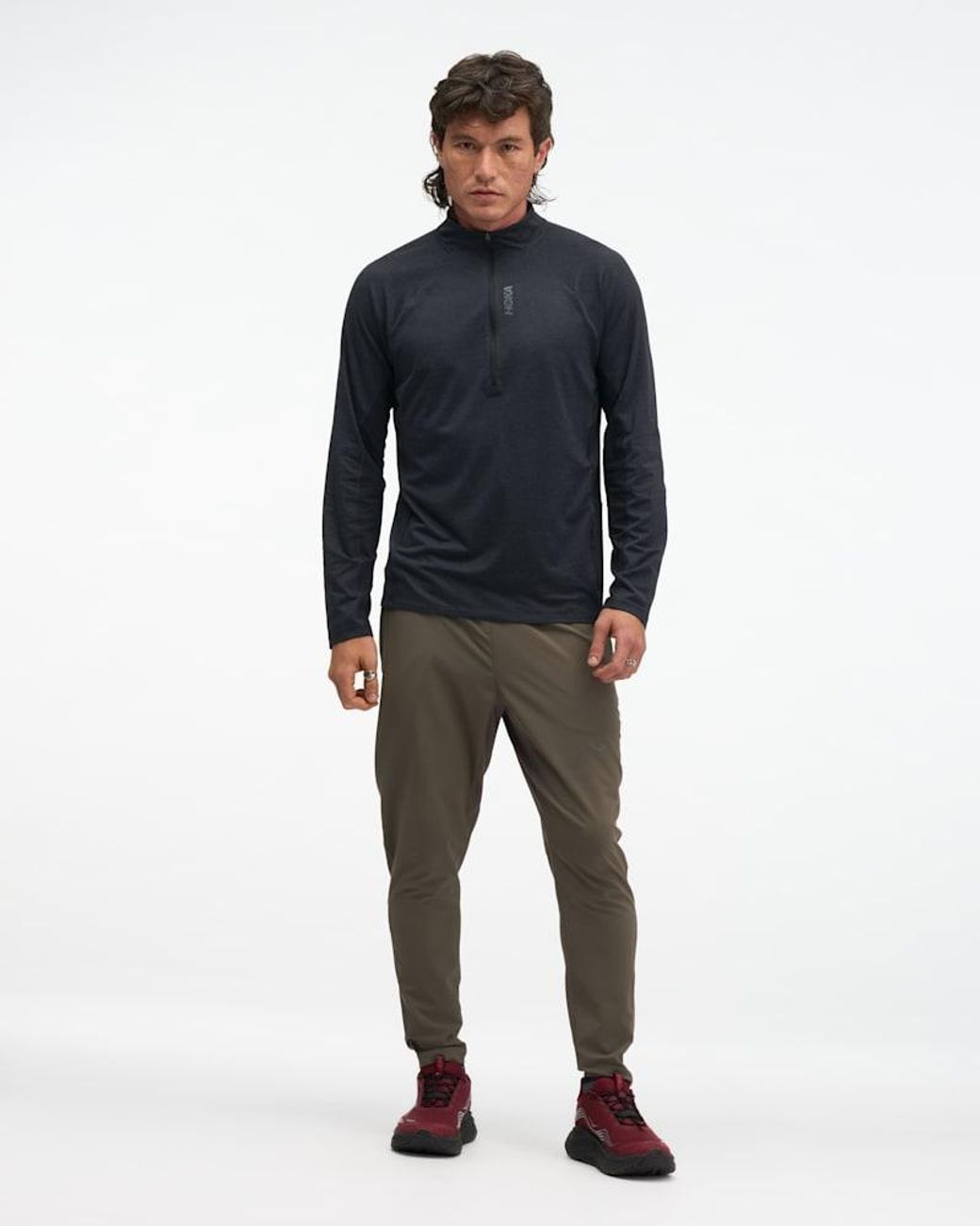 Hoka One One Blue Skyform Half Zip for men