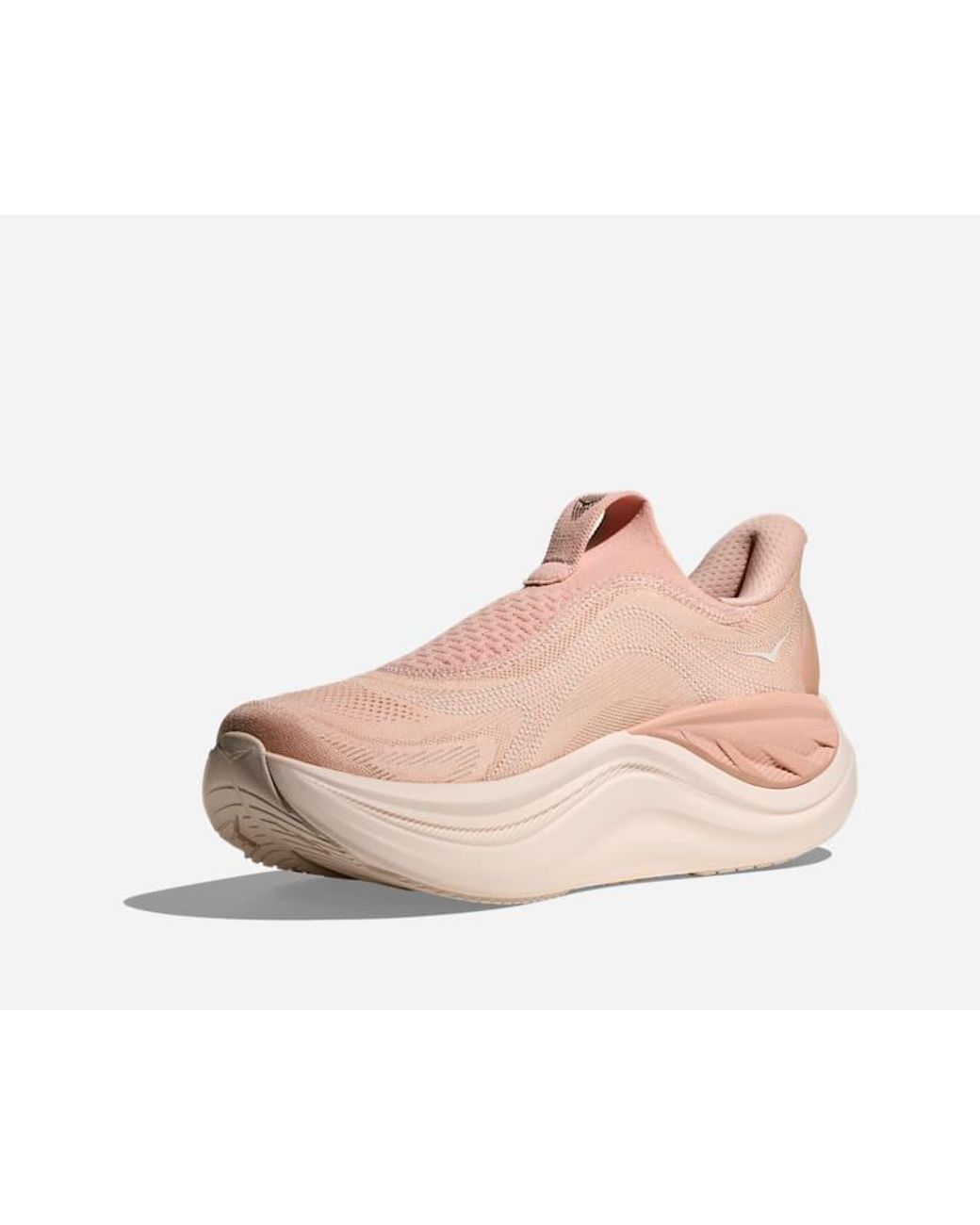 Hoka One One Pink Skyward Laceless Recovery Shoes