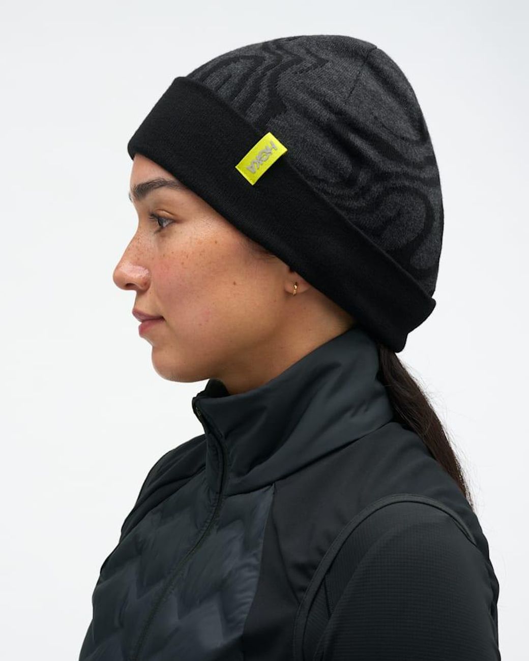 Hoka One One Black Winter Beanie
