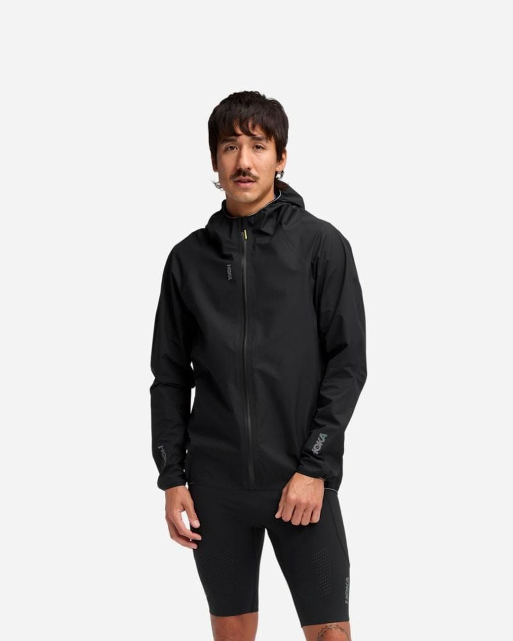 Hoka One One Black Skybreeze Waterproof Jacket Gore-tex for men