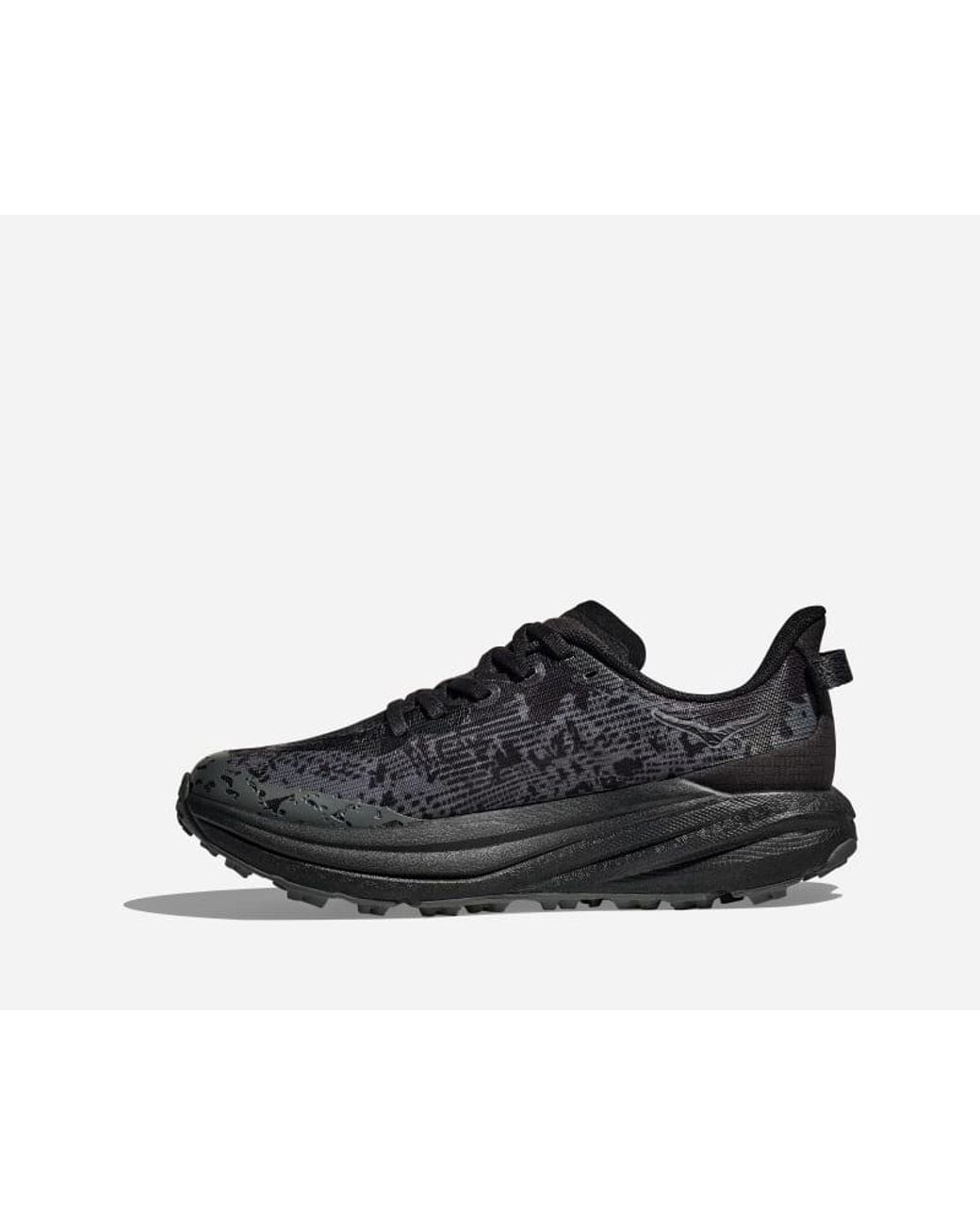 Hoka One One Black Kid's Speedgoat 6 Trail Shoes