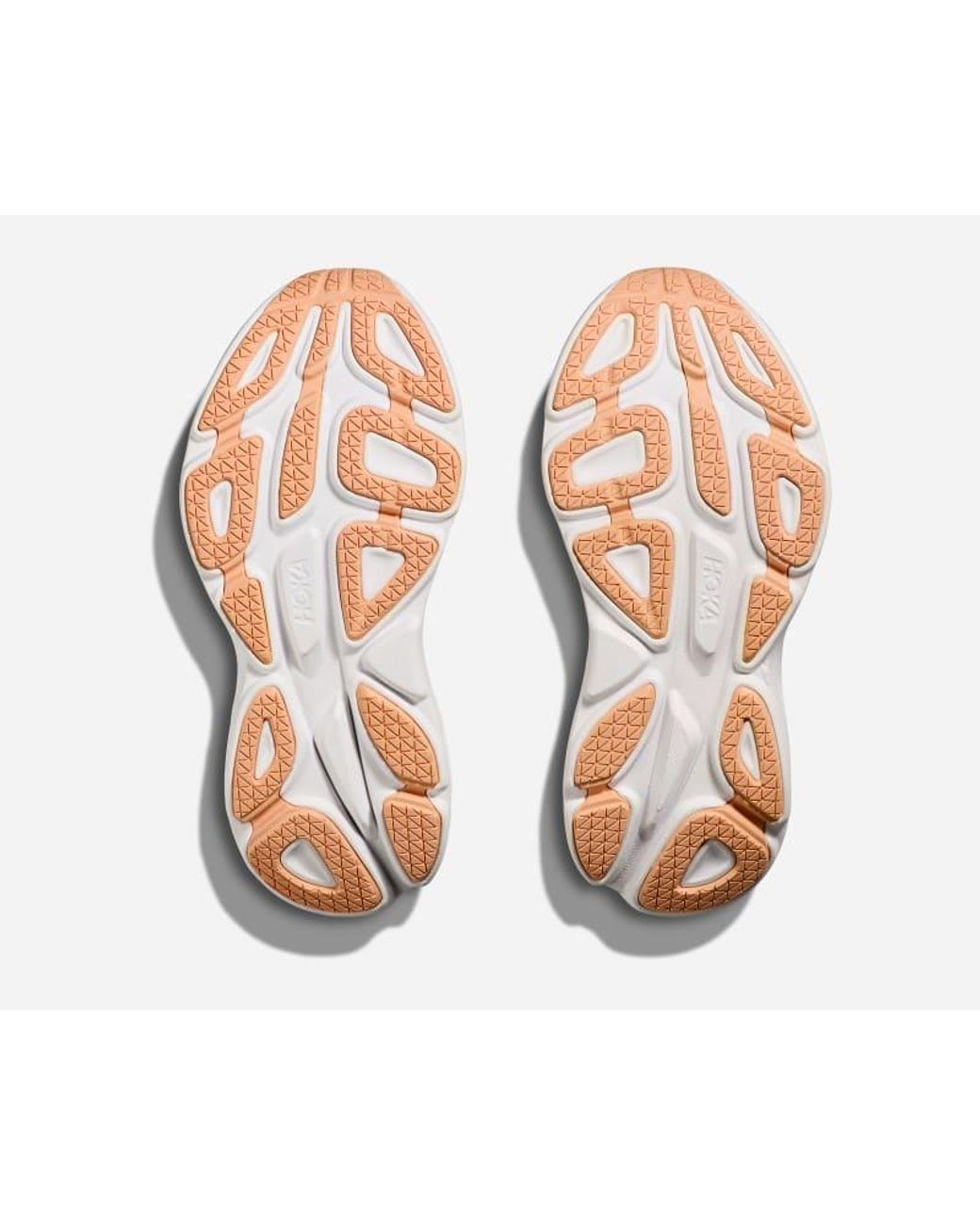 Hoka One One White Bondi 8 Road Running Shoes