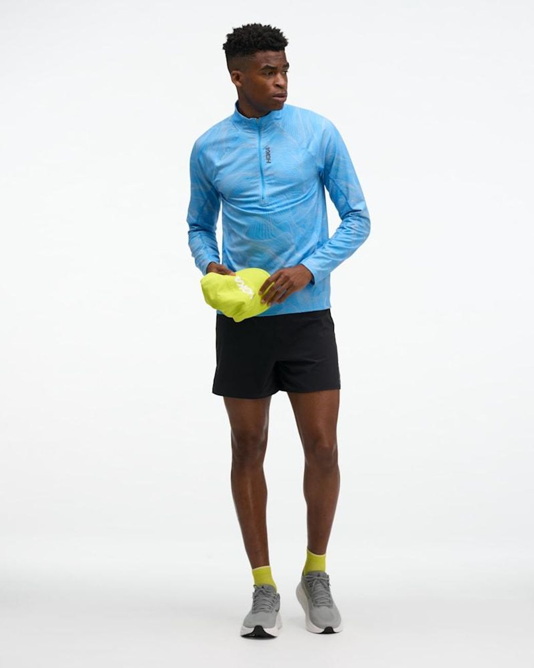 Hoka One One Blue Skyform Half Zip for men