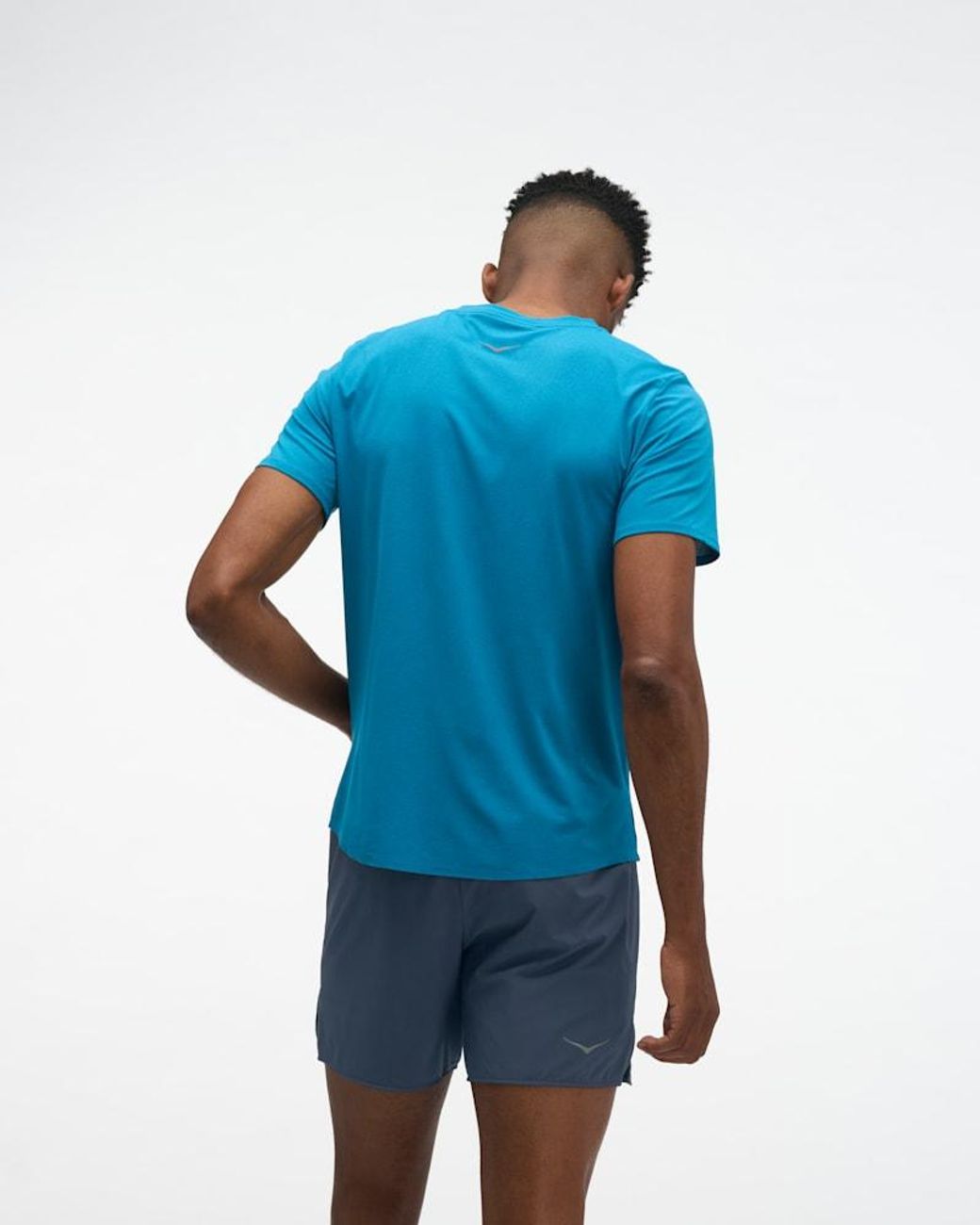 Hoka One One Blue Everyrun Short Sleeve Top for men