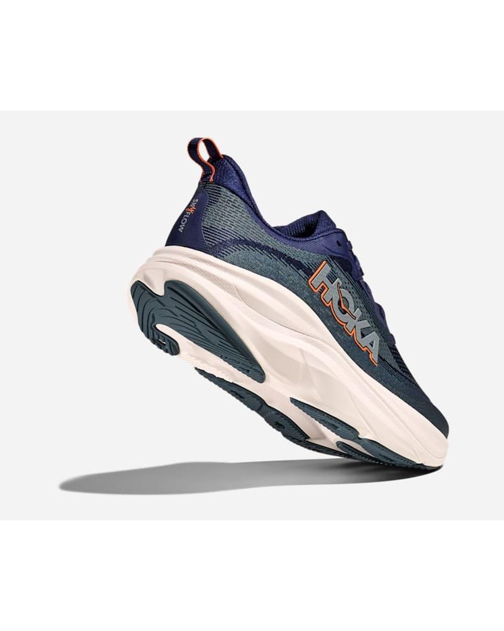 Hoka One One Blue Wide Skyflow Running Shoes for men