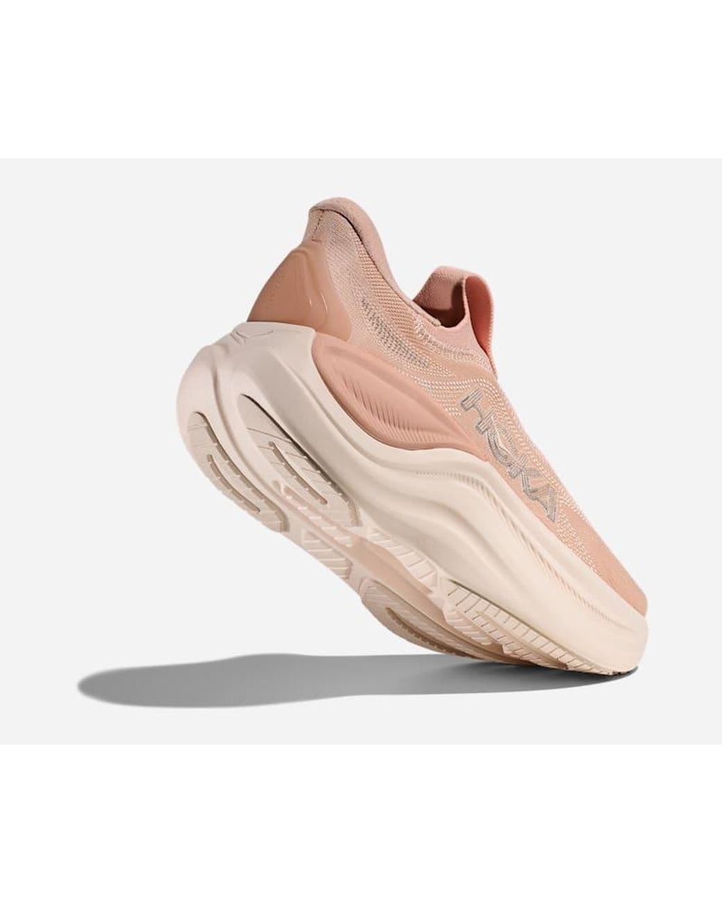 Hoka One One Pink Skyward Laceless Recovery Shoes