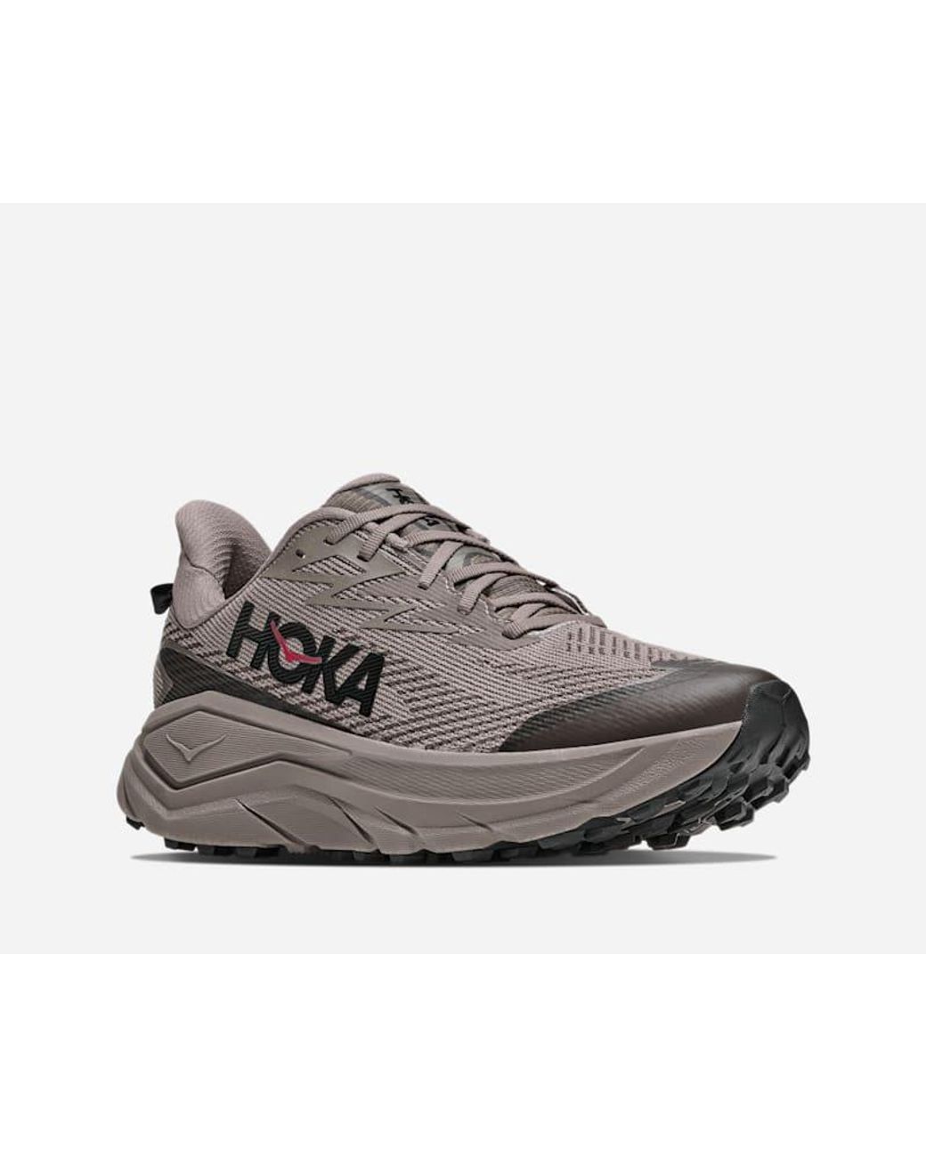 Hoka One One Gray Challenger 8 Gore-tex Trail Shoes for men
