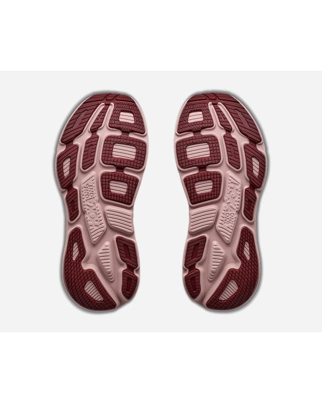 Hoka One One Red Bondi 7 Cushioned Running Sneakers