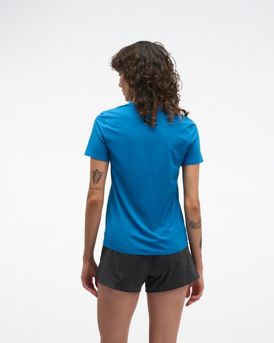 Hoka One One Blue Everyrun Short Sleeve Top