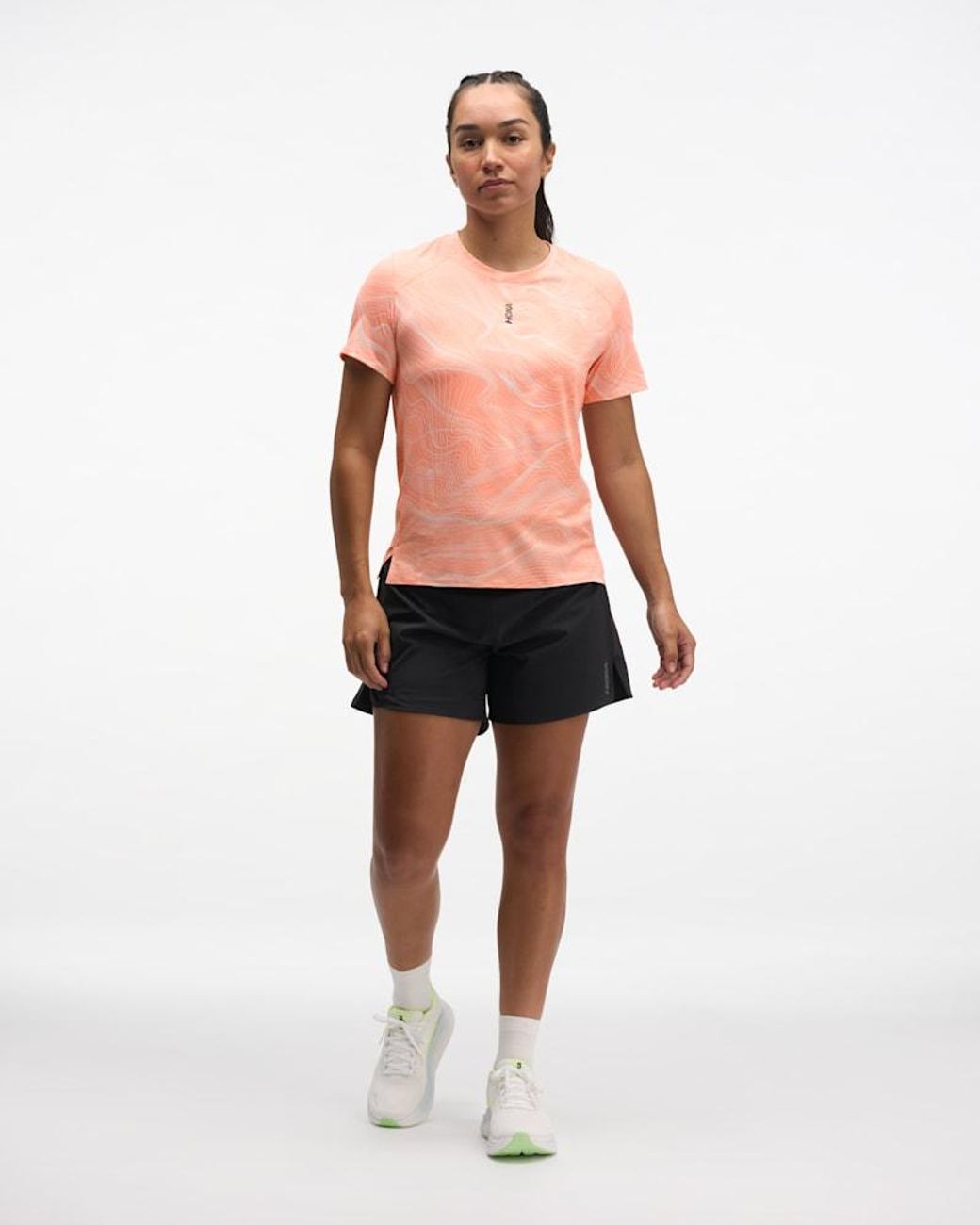 Hoka One One Red Everyrun Short Sleeve Top