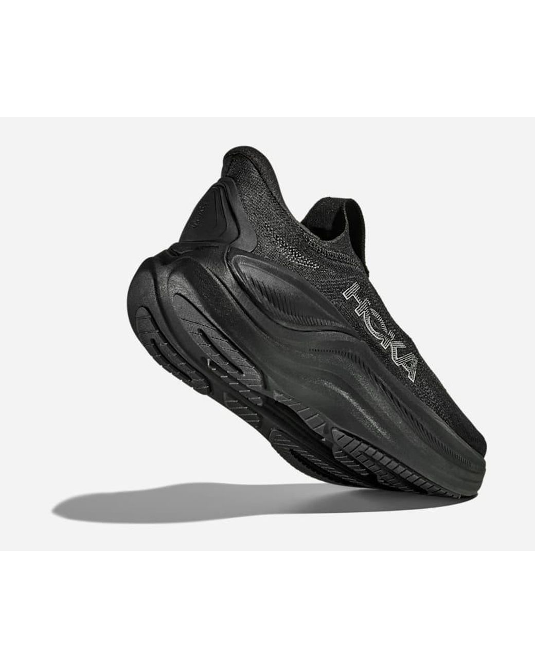 Hoka One One Black Skyward Laceless Recovery Shoes