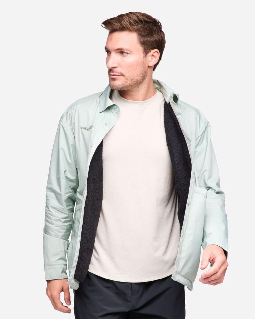 Hoka One One White Outtrail Shirt Jacket