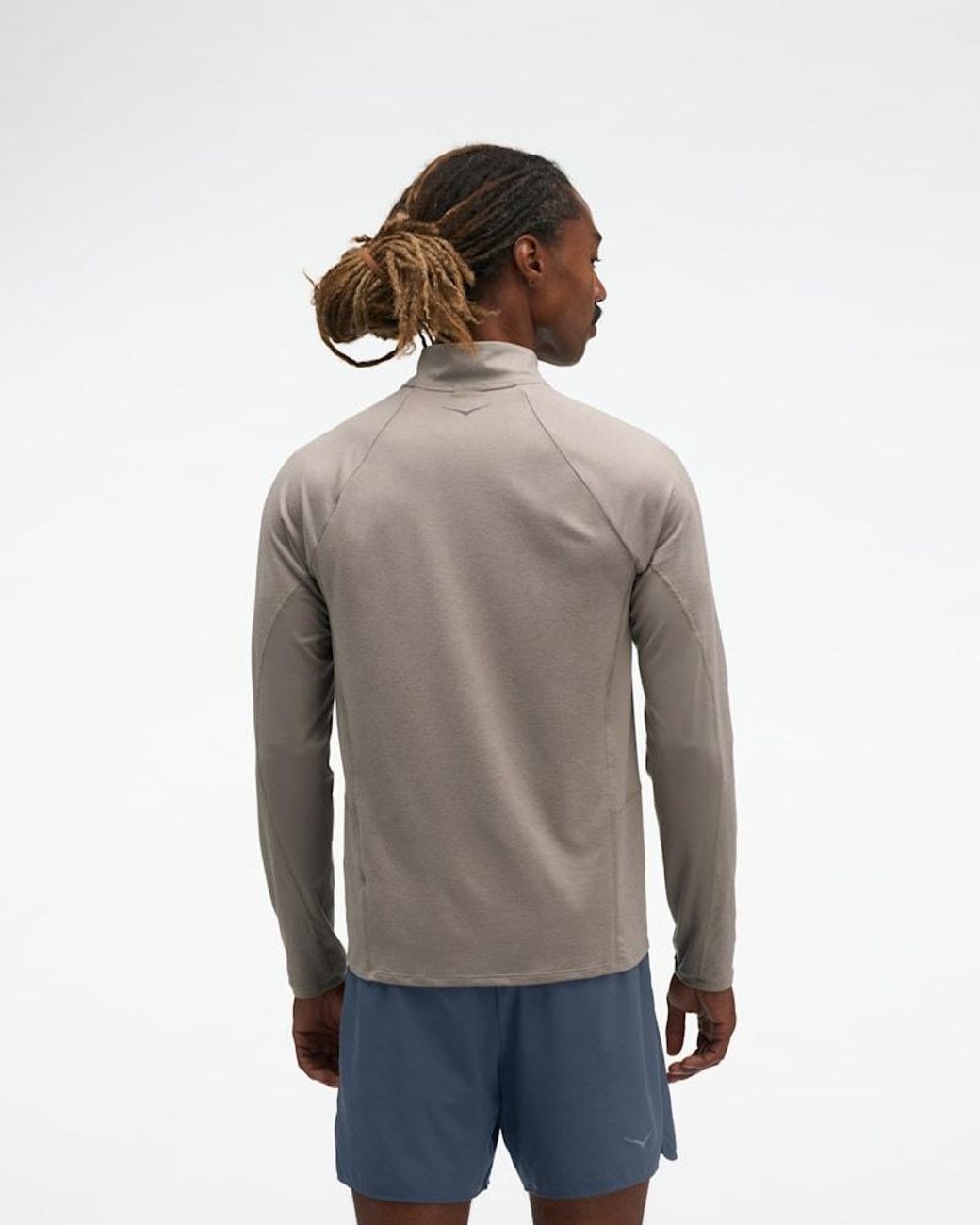 Hoka One One Gray Skyform Half Zip for men