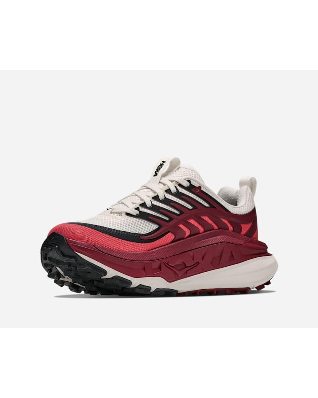 Hoka One One Red Stinson 8 Trail Shoes