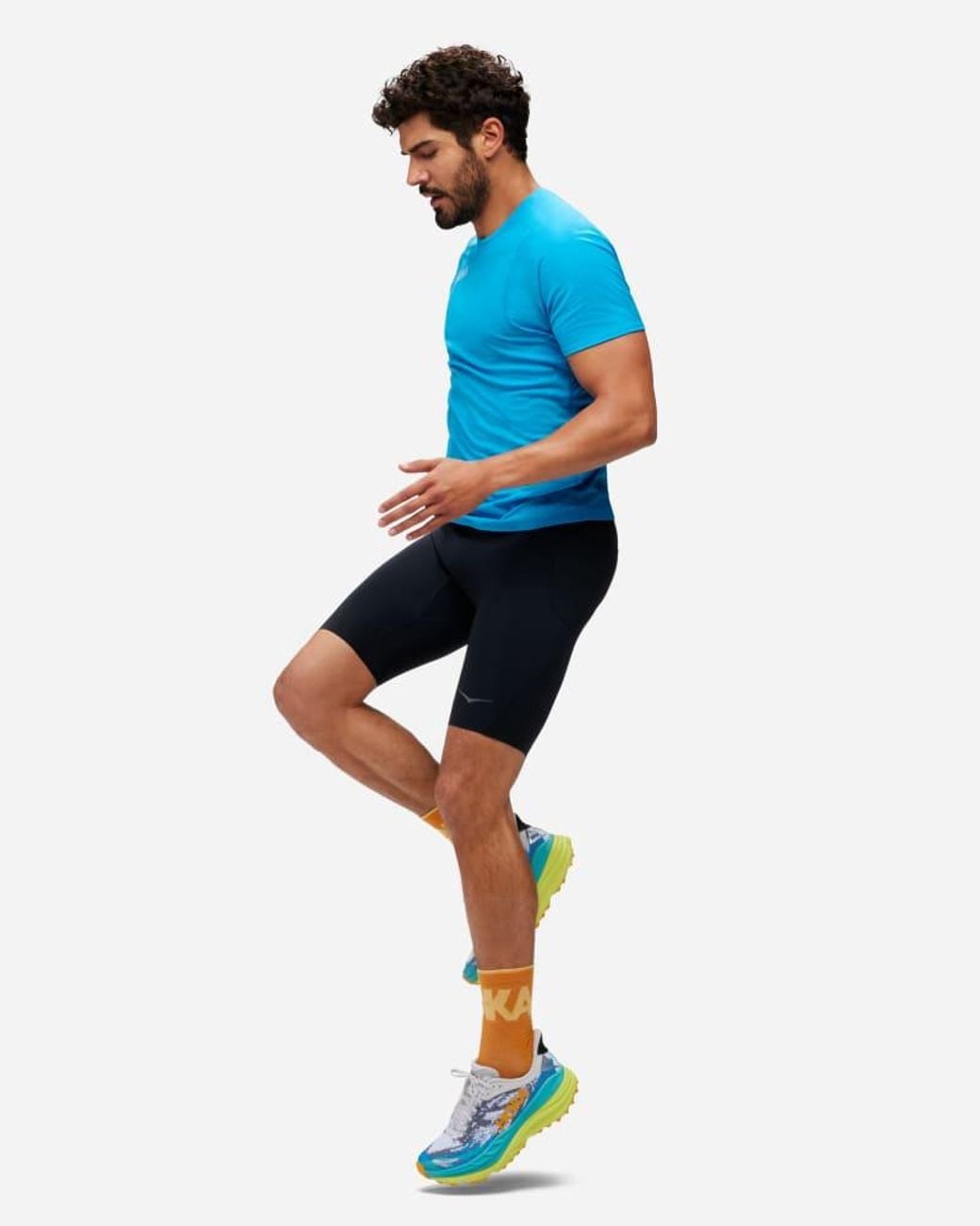 Hoka One One Blue Novafly Half Tight for men