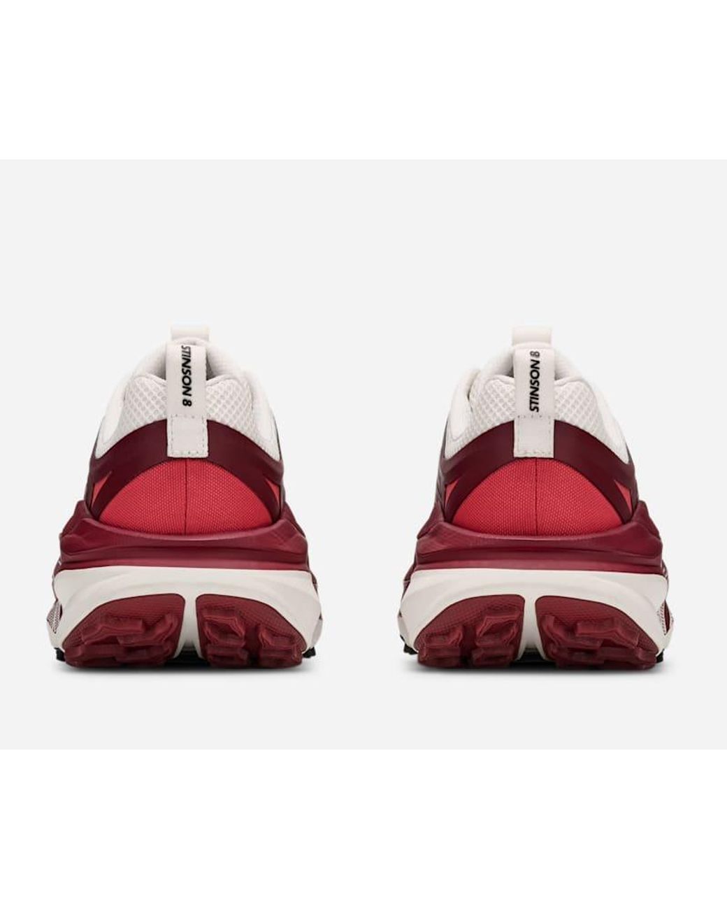 Hoka One One Red Stinson 8 Trail Shoes