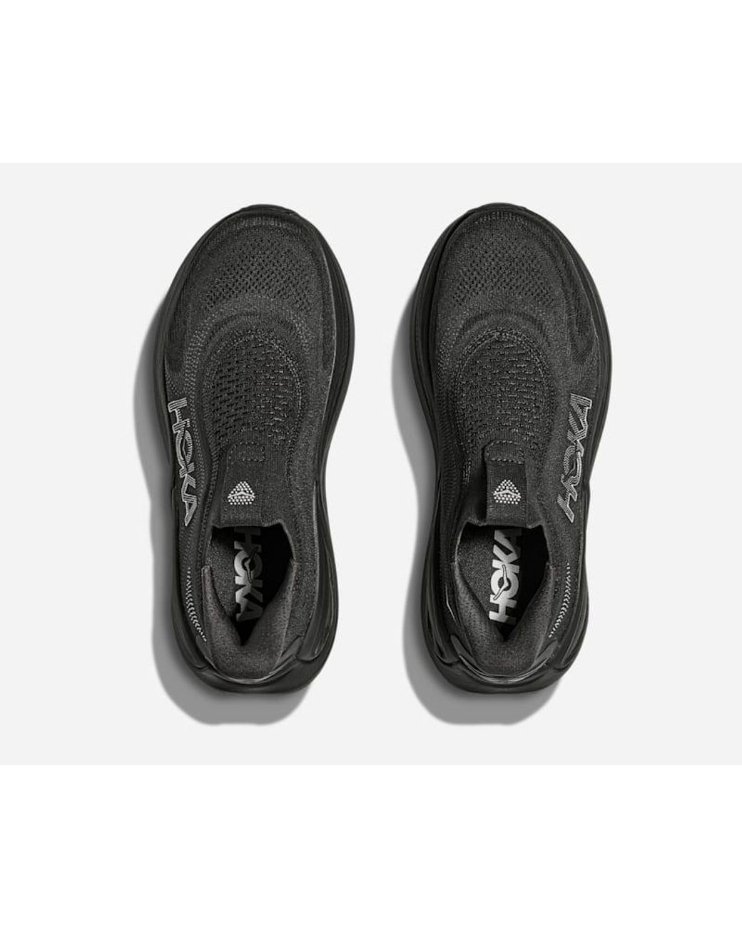 Hoka One One Black Skyward Laceless Recovery Shoes
