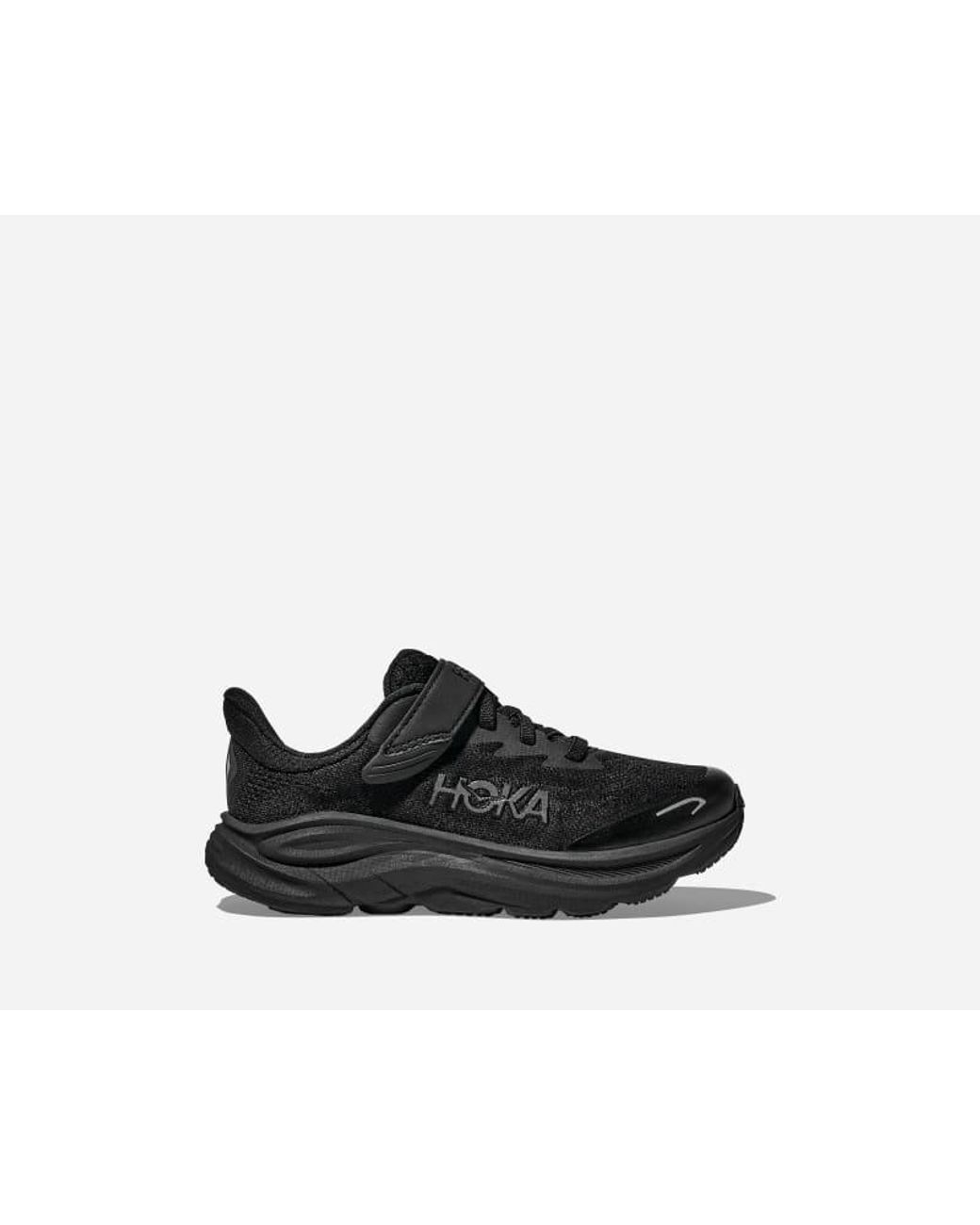 Hoka One One Black Kid's Clifton 10 Road Running Shoes