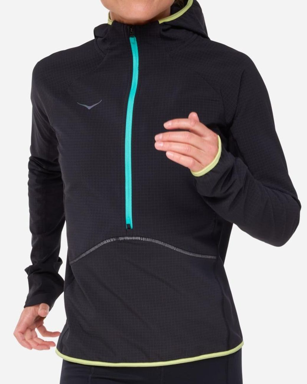 Hoka One One Blue Skyglow Half-zip Jacket