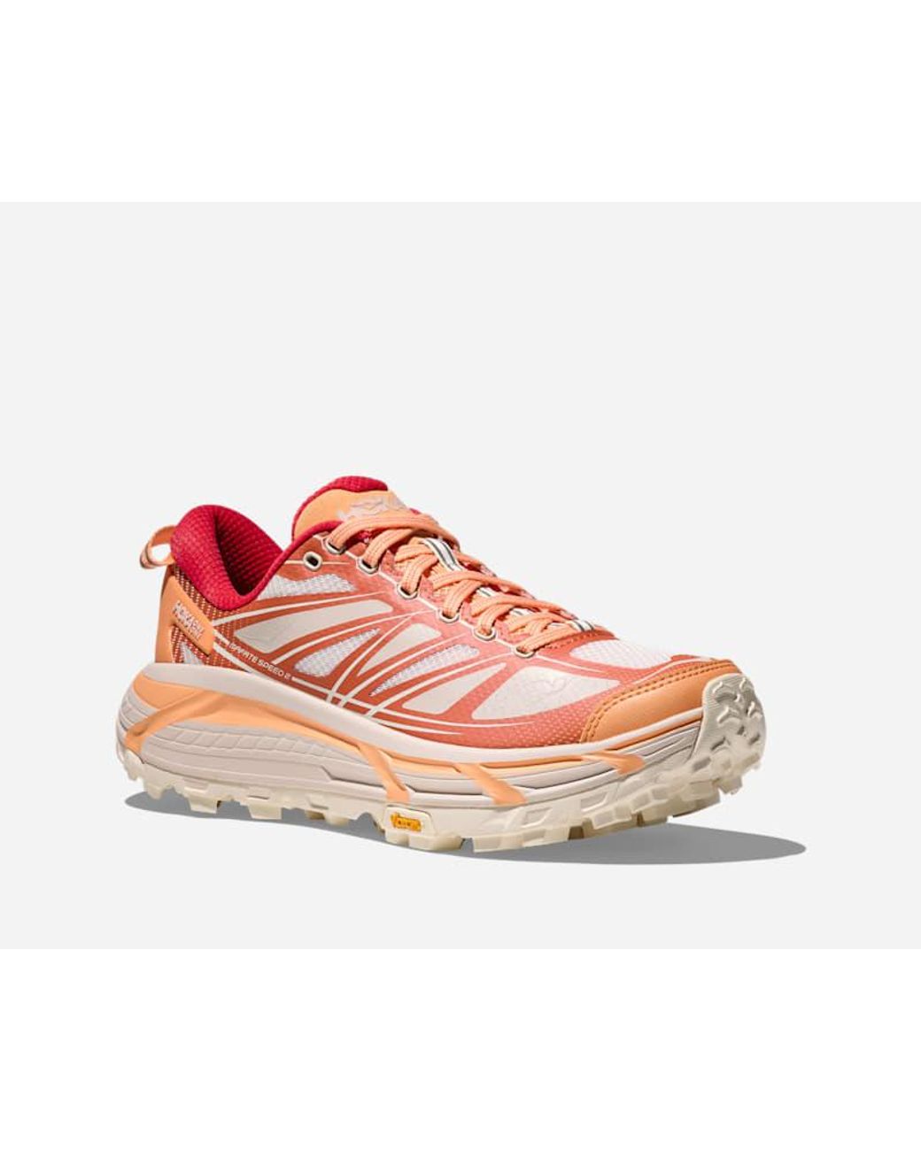 Hoka One One Red Mafate Speed 2 Lifestyle Shoes