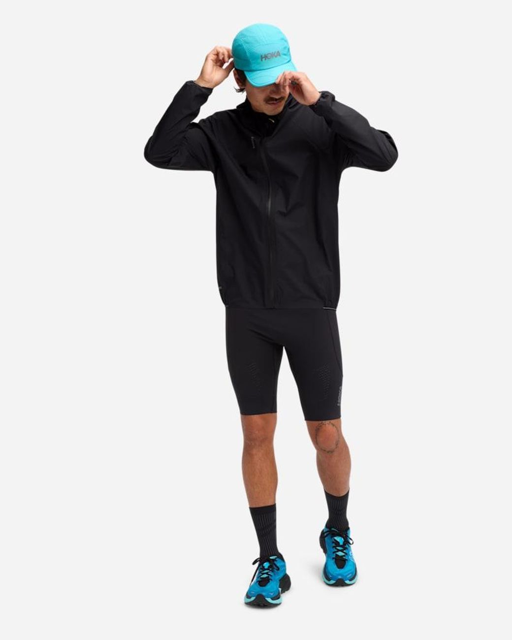 Hoka One One Black Skybreeze Waterproof Jacket Gore-tex for men