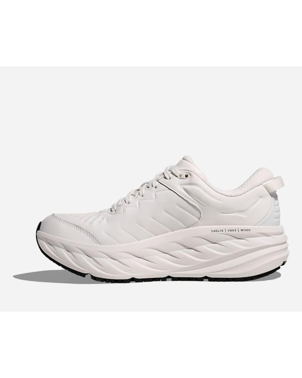 Hoka One One White Bondi Sr Walking Shoes for men
