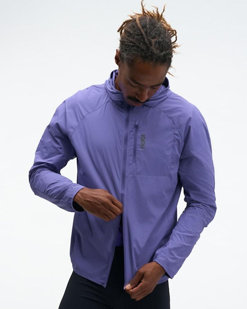 Hoka One One Purple Skyflow Wind Jacket for men