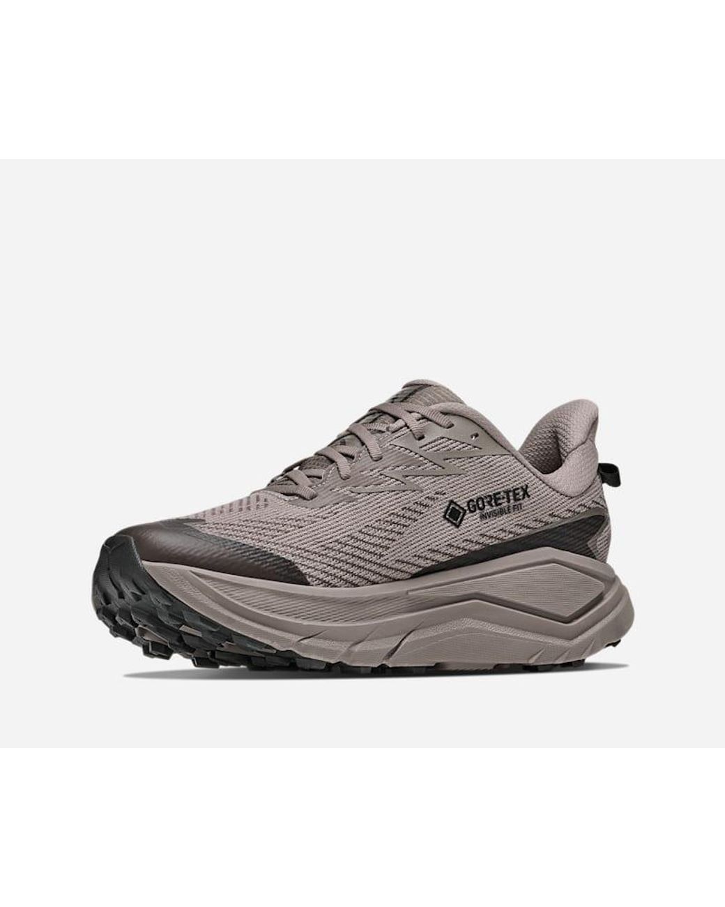 Hoka One One Gray Challenger 8 Gore-tex Trail Shoes for men