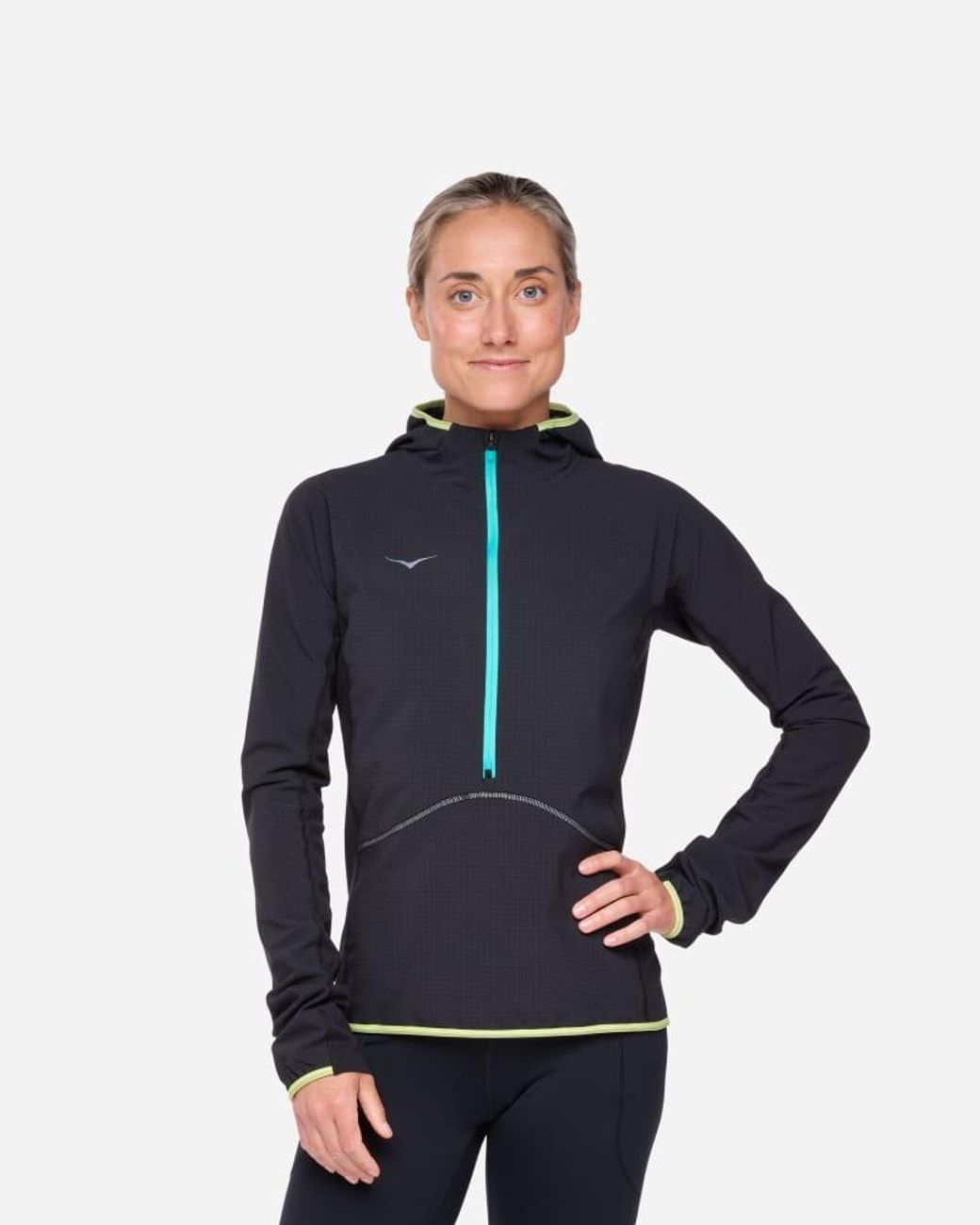 Hoka One One Blue Skyglow Half-zip Jacket