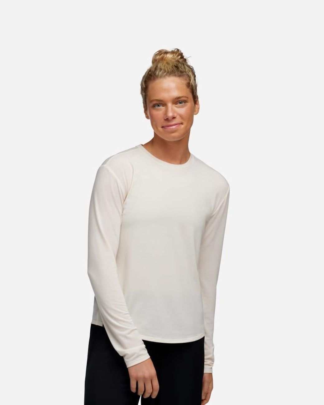Hoka One One White Essential Ls T-shirt