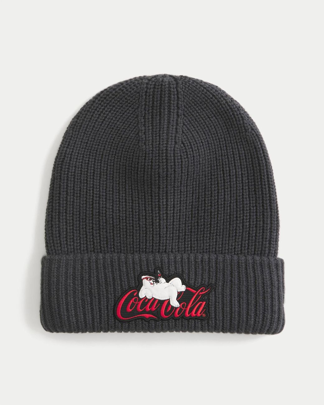 Hollister Black Coca-cola Graphic Beanie for men