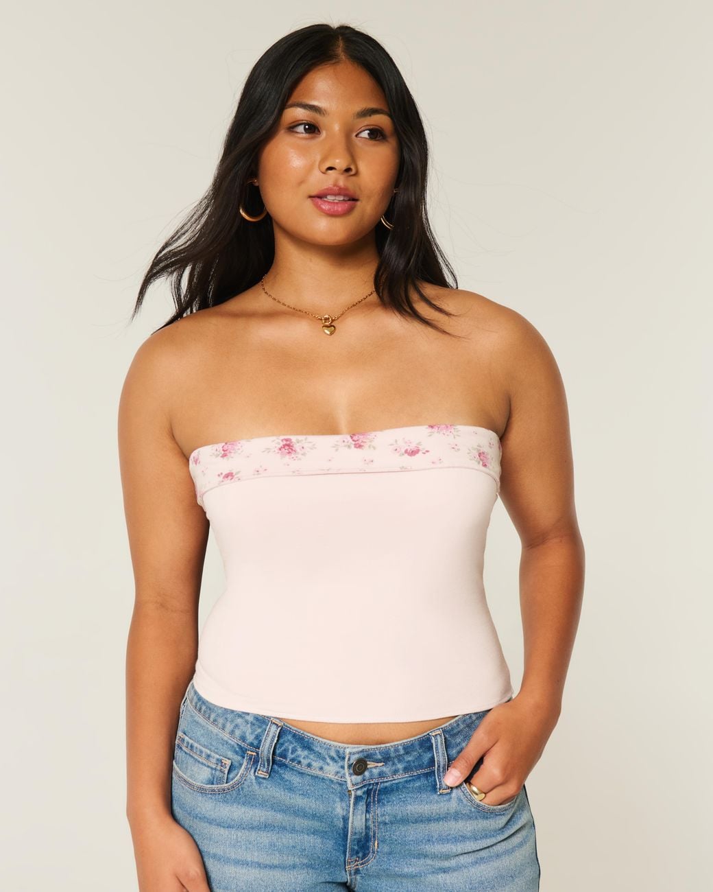 Hollister Pink Taylor Reversible Tube Top