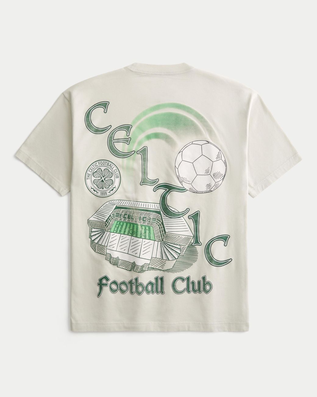 Hollister Natural Celtic Football Club Graphic Tee for men