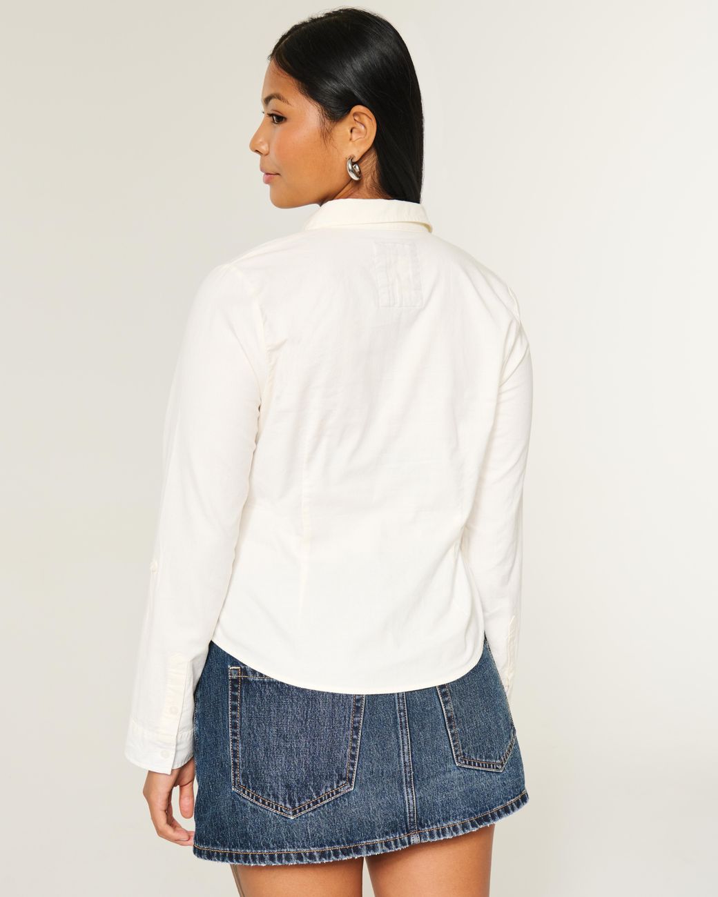 Hollister White Oxford Icon Shirt