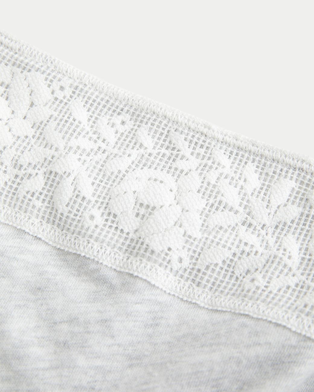 Hollister White Easy Lace Trim Babydoll Top
