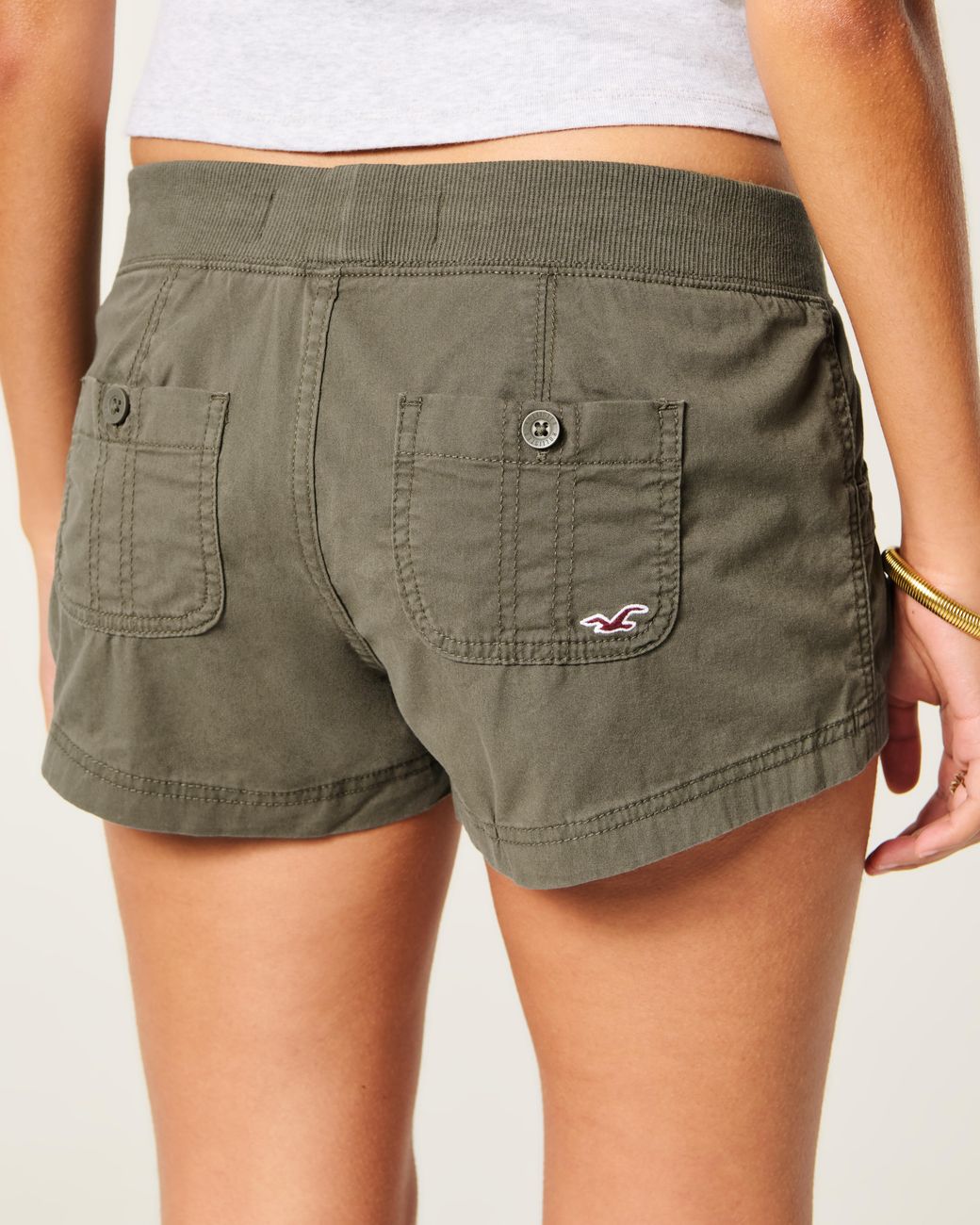 Hollister Green Hollister Remi Poplin Shorts