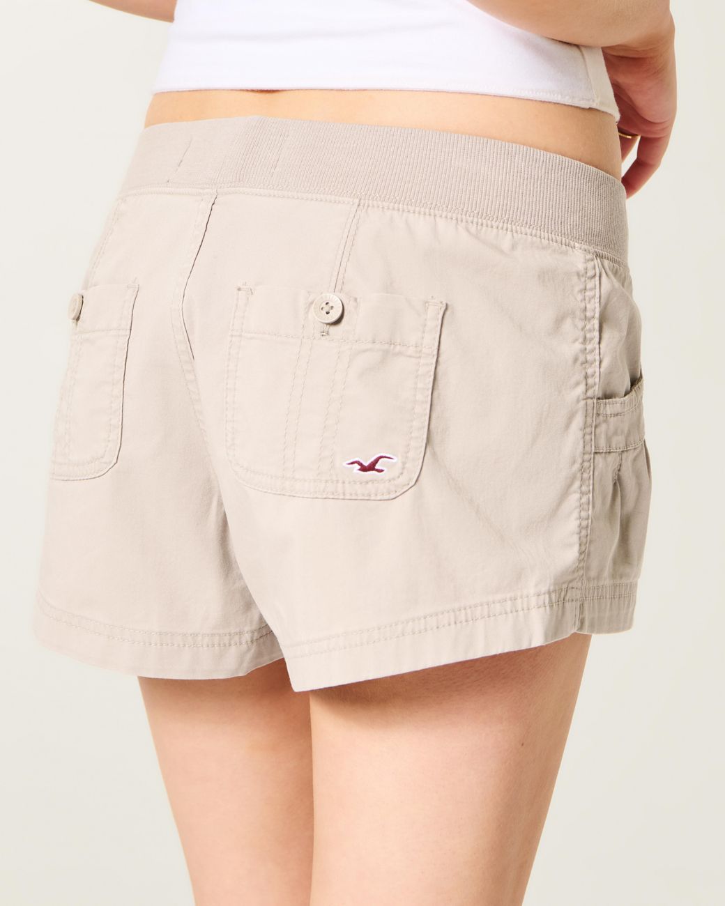 Hollister Natural Hollister Remi Poplin Shorts