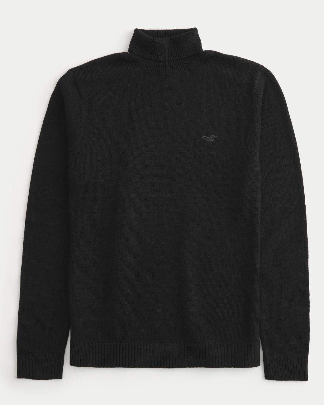 Hollister Black Icon Turtleneck Sweater for men