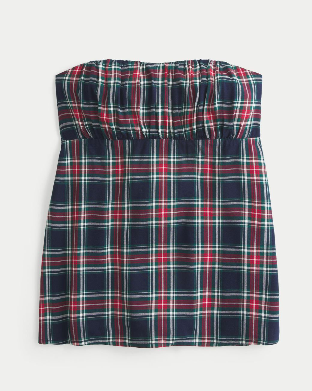 Hollister Blue Easy Strapless Babydoll Top