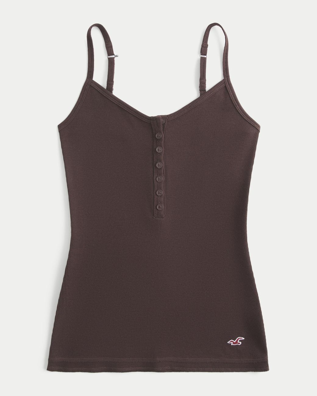 Hollister Brown Henley Cami