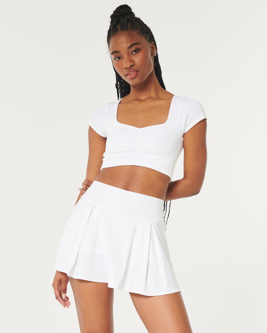 Hollister Gilly Hicks Active Skortie in White | Lyst UK