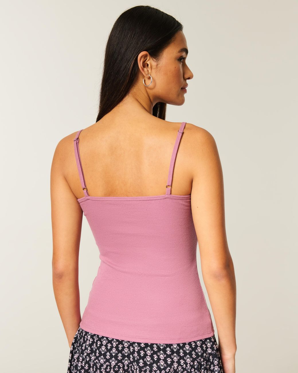 Hollister Pink Lace Trim Cami
