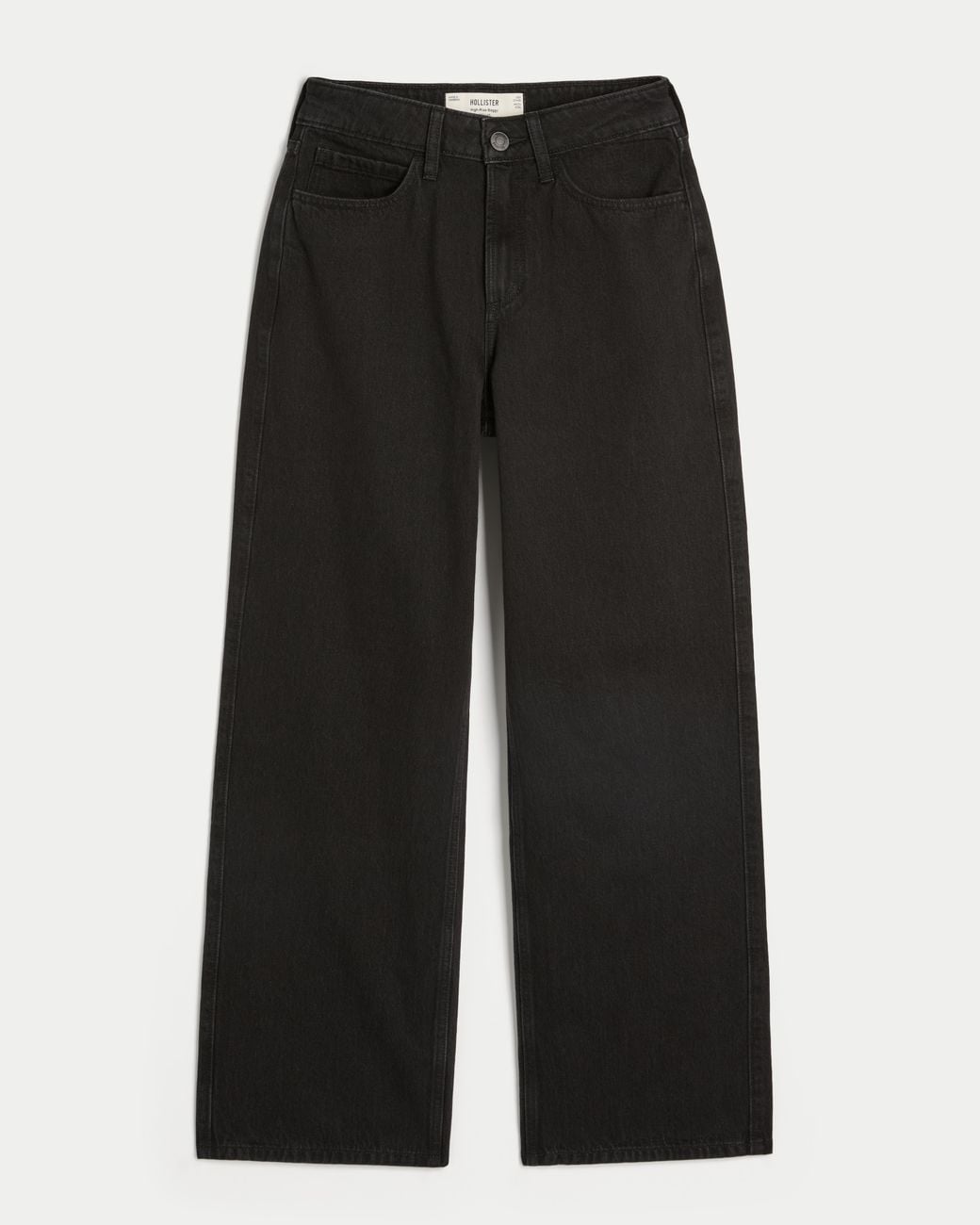 Hollister Black Curvy High Rise Baggy Jeans
