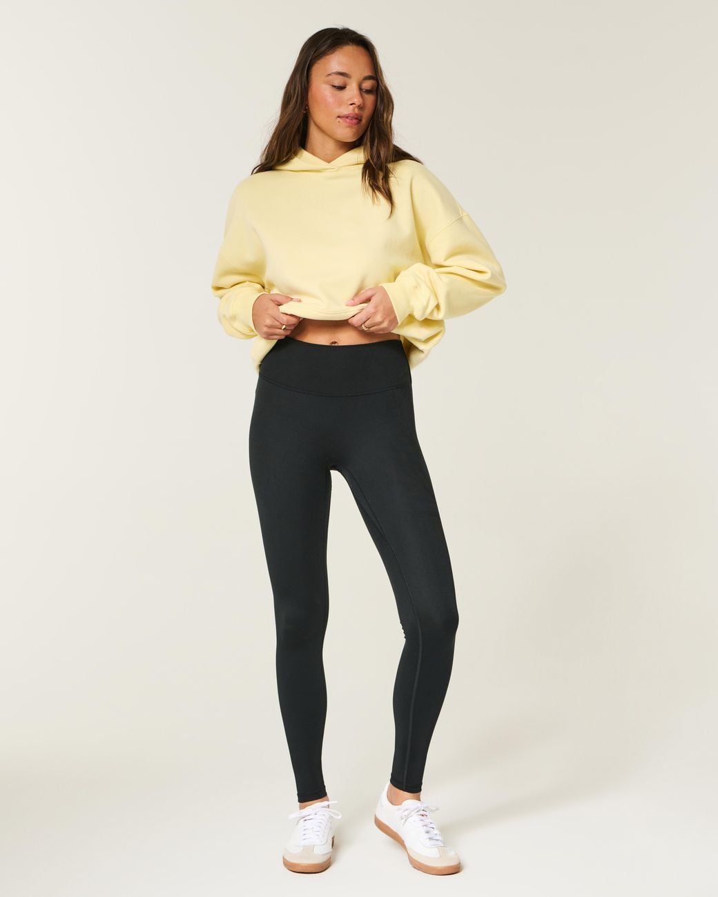 Hollister Black Gilly Hicks Active No Front Seam Leggings