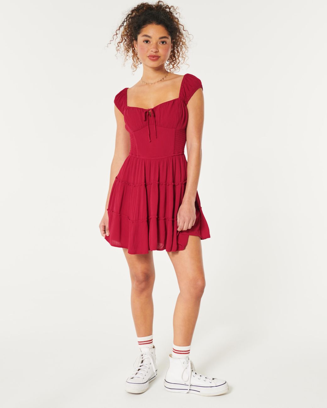 Hollister red dress new arrivals